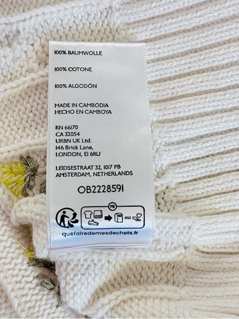 🆕- Free People - Plumeria Floral Sleeveless Cable Knit Vest. Size: Small